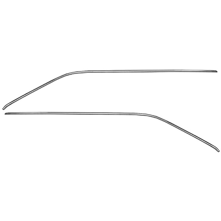 XP4748V Roof Drip Rail Molding Set 1964-65 Chevelle, Malibu 2-Door Coupe