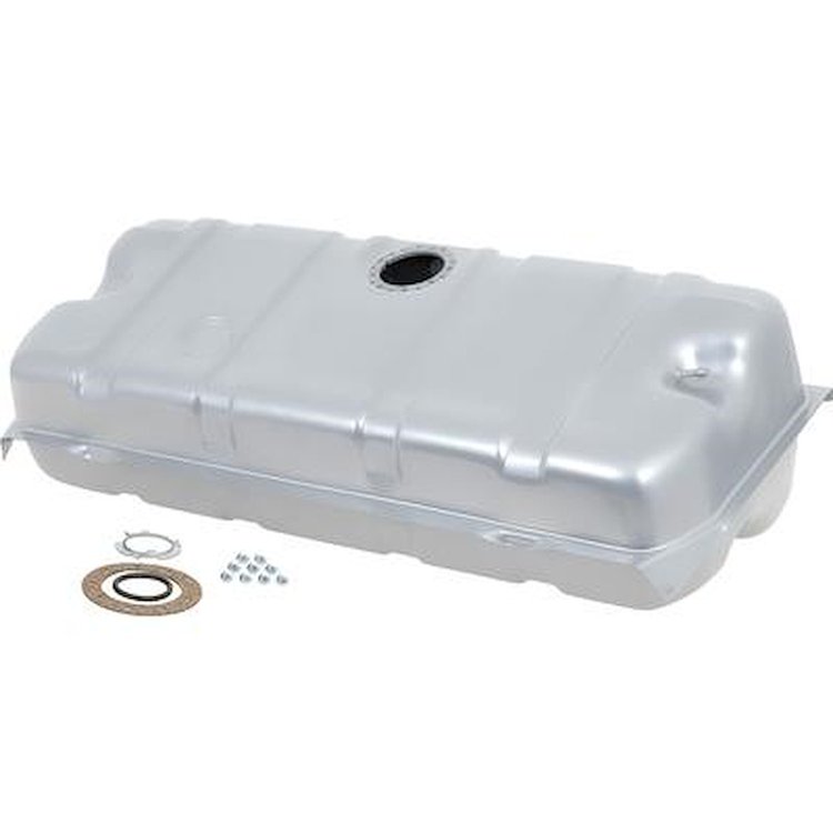 YC111236A Fuel Tank 1968-69 Chevrolet Corvette; with Return Pipe RH; Zinc Coated; 20 Gallon Capacity; Early Production 1969