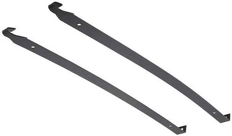 YC111256 Fuel Tank Mounting Straps 1963-67 Chevrolet Corvette; EDP Coated Galvanized Steel; Pair