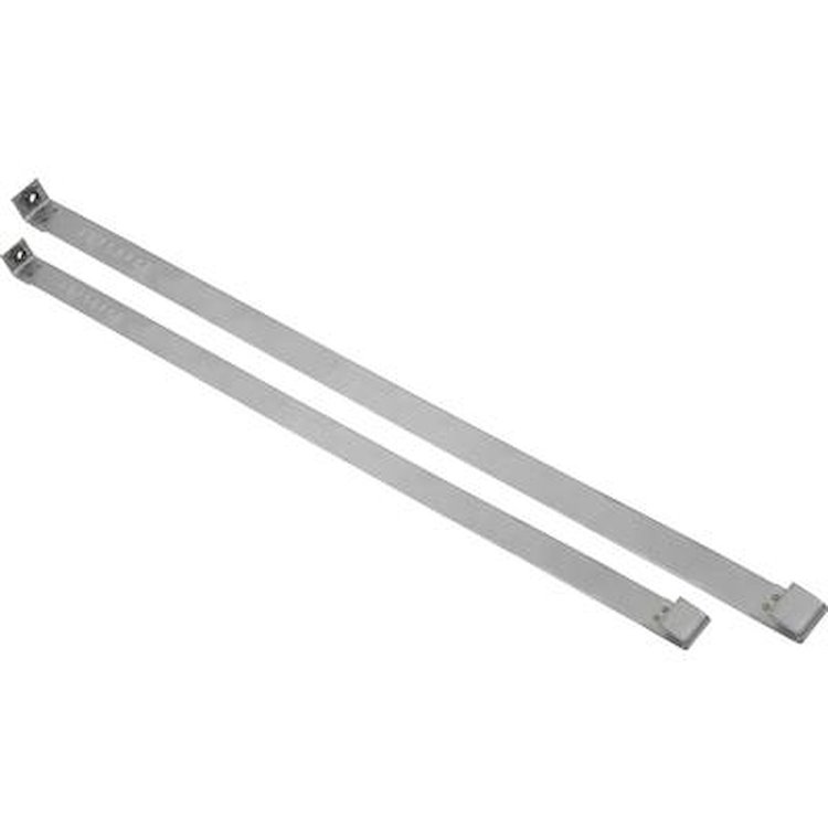 YC111263 Fuel Tank Straps 1968-74 Chevrolet Corvette; Stainless Steel; Pair
