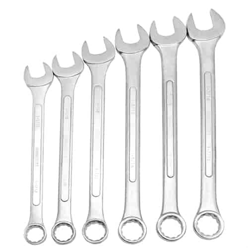 6 Piece SAE Jumbo Combination Wrench Set (1-1/16 - 1-7/16 in.)