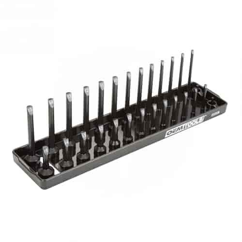 Black 1/4" Drive Socket Tray Metric
