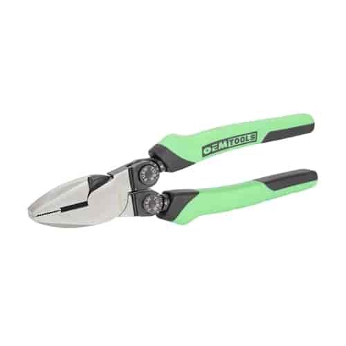 Adjustable Angle Offset Linesman Pliers 8-1/2"