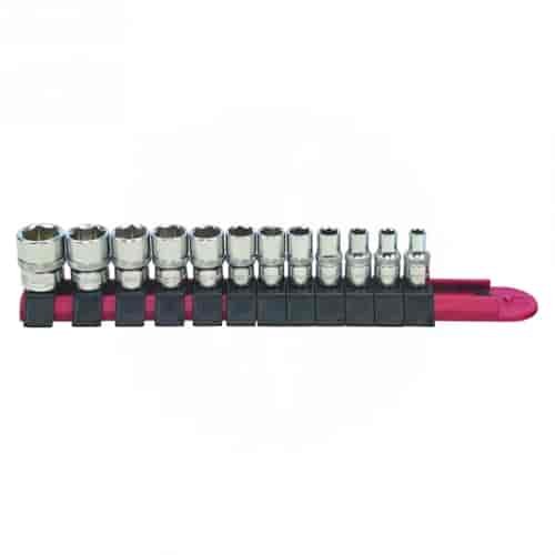 12 PC 1/4" MM SCKT SET