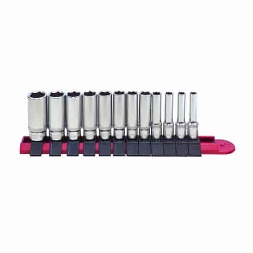 12 PC 1/4" MM DP SCKT SET