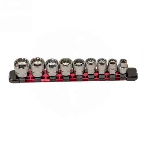 9-Piece 3/8 in. Drive Low-Profile Metric Socket Set
