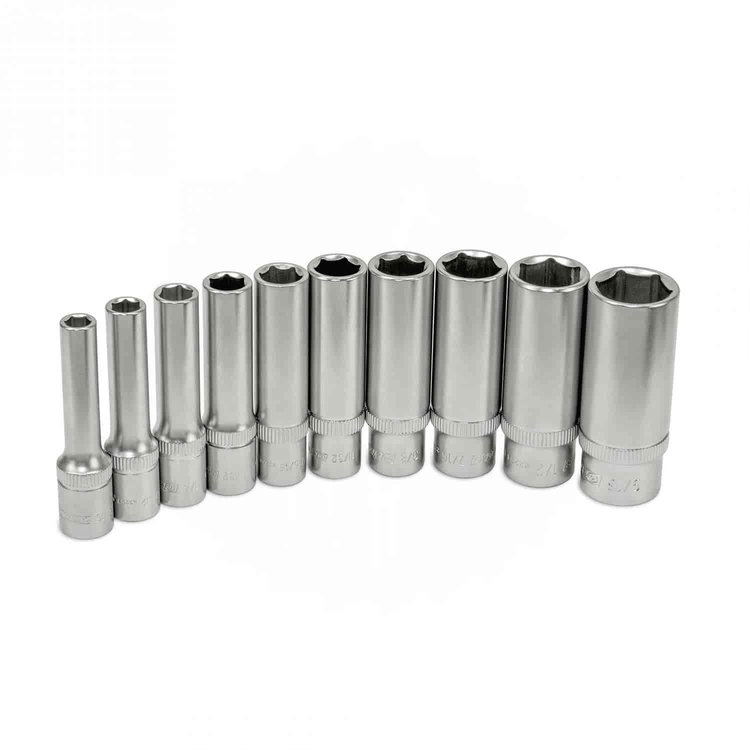 10-Piece 1/4 in. Drive SAE Deep Socket Set