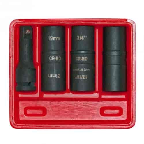 1/2 in. Drive Impact SAE/Metric Flip Socket Set