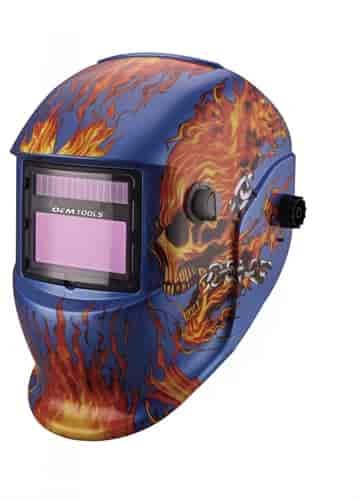 AUTO DARK HELMET BLU/RED
