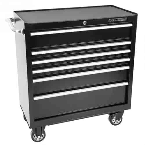 36 IN 6 DR CABINET BLK