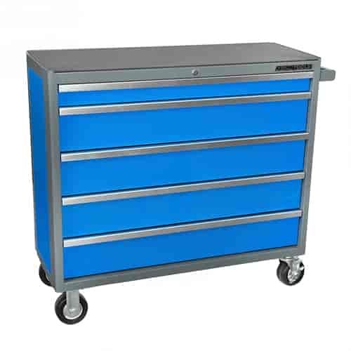 41 IN 5 DRW CABINET BLUE