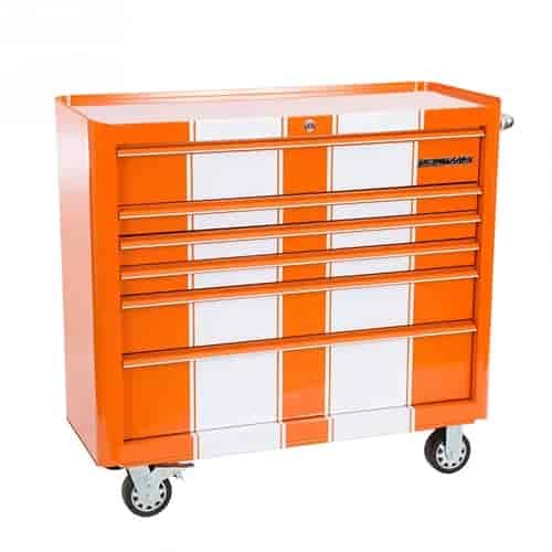 41 IN 6 DRW CABINET ORNGE