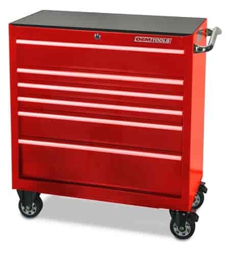 36 IN 6 DR CABINET RED