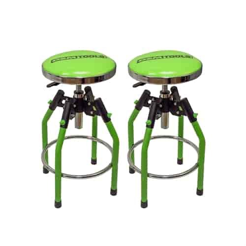 Adjustable Hydraulic Stool Green Set of Two