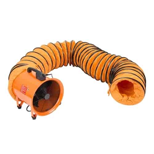 12 in. Cylinder Blower Fan with 16 ft. Duct Attachment