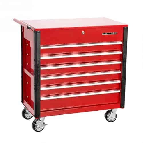 PRO CART 6 DRAWER-RED