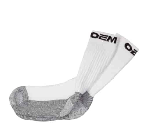 CREW SOCK WHITE-L