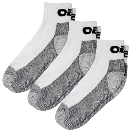 ANKLE SOCK WHITE-L 3 PK