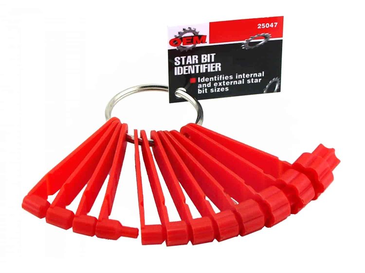 STAR DRIVER BIT IDENTIFIE