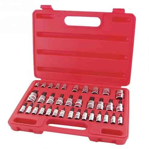 35PC 1/4 3/8&1/2"STAR BIT