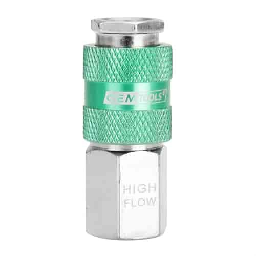 High Flow Coupler 1/4" Body 3/8" NPT Female