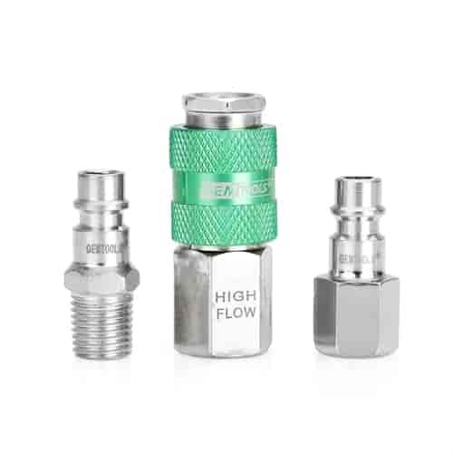 3 Piece High Flow Coupler and Plug Kit