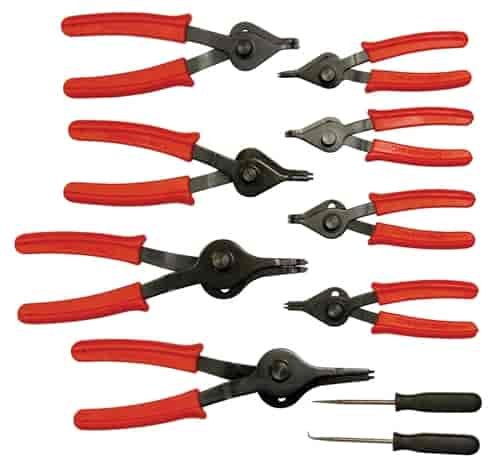 10PC SNAP RING PLIER SET