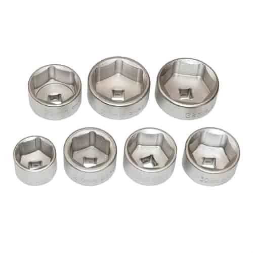 Oil Filter Removal Socket Set 3/8" Drive 7-Piece