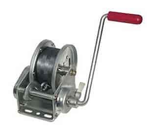 A 2000 HAND WINCH WITH STRAP-2000LB W/AUTOMATIC BRAKE
