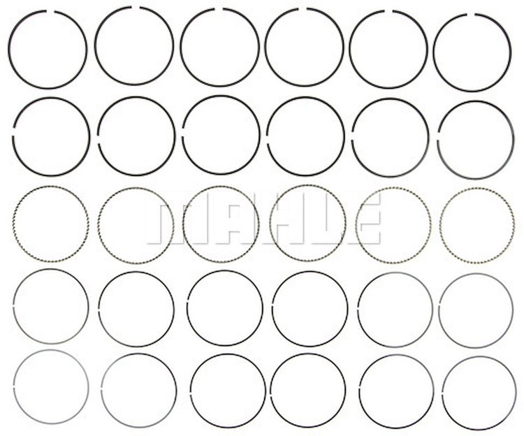 Plasma-Moly Piston Ring Set 1990-2013 Chrysler 3.3/3.7L V6 with 3.681" Bore (+.030")