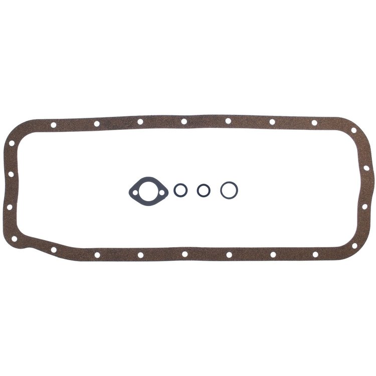 Oil Pan Gasket Set 1954-1965 Ford Y Block 239/256/272/292/312 in Cork-Rubber