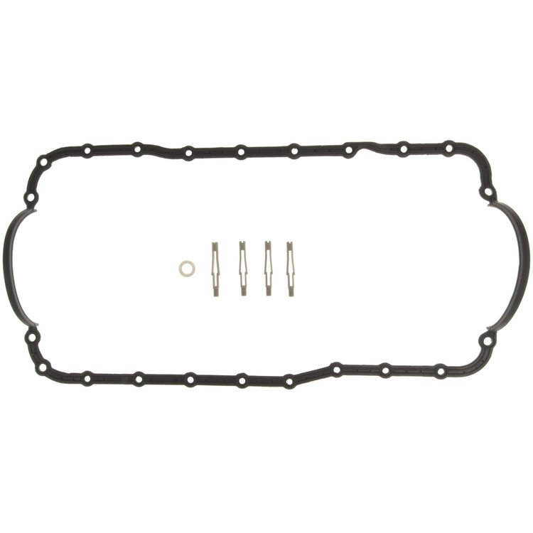 Oil Pan Gsket Set 1986-2001 Ford 5.0L (302ci) in Molded Rubber