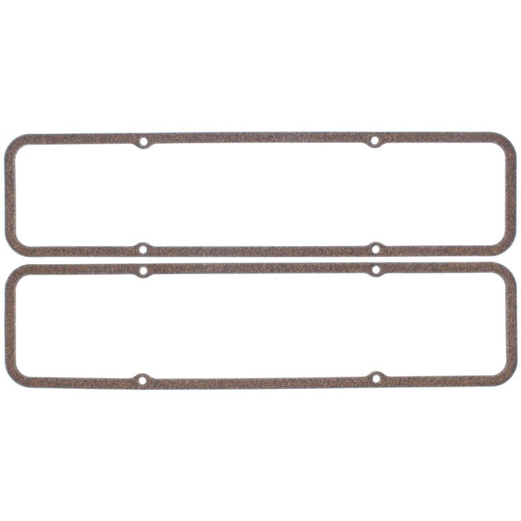 Valve Cover Gasket Set 1957-1987 Small Block Chevy 265/283/302/305/307/327/350/400 in Cork with Metal Carrier
