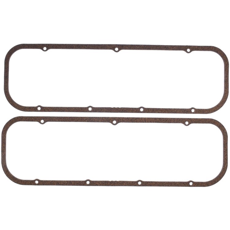 Valve Cover Gasket Set 1965-1985 Big Block Chevy 396/402/427/454 in Cork with Metal Carrier