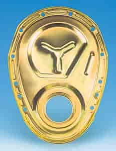 Steel Timing Cover Small Block Chevy Gold