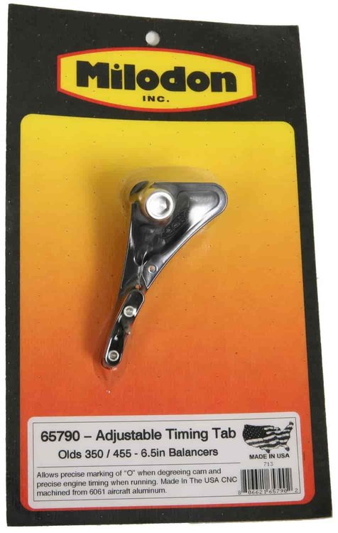 Adjustable Billet Timing Pointer Oldsmobile 350-455 6.5" Balancer