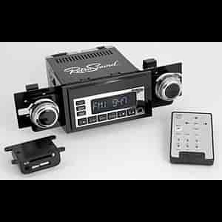 Model One "C" Radio Kit 1968-76 Corvette Chrome Face