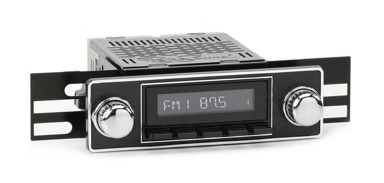 HB-M2-503-06-76 Motor 2B Radio w/Black Face & Installation Faceplate & Knobs Kit, 1975 Alfa Romeo Alfetta
