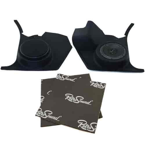 Kick Panels w/Standard Speakers and RetroMat Package for 1968-1972 GM A-Body with A/C