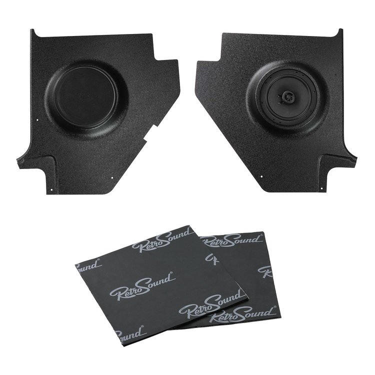 Kick Panels w/Standard Speakers and RetroMat Package for 1960-1966 Ford Falcon/Ranchero