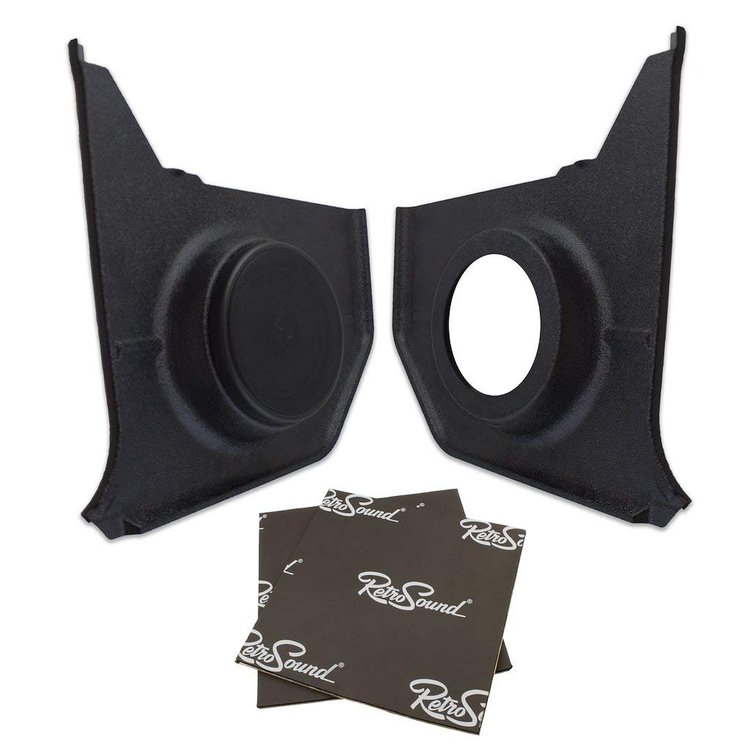 KPF396466C-M Kick Panels for 1964-1966 Ford Mustang Convertible w/MAT10-SD Sound Dampening
