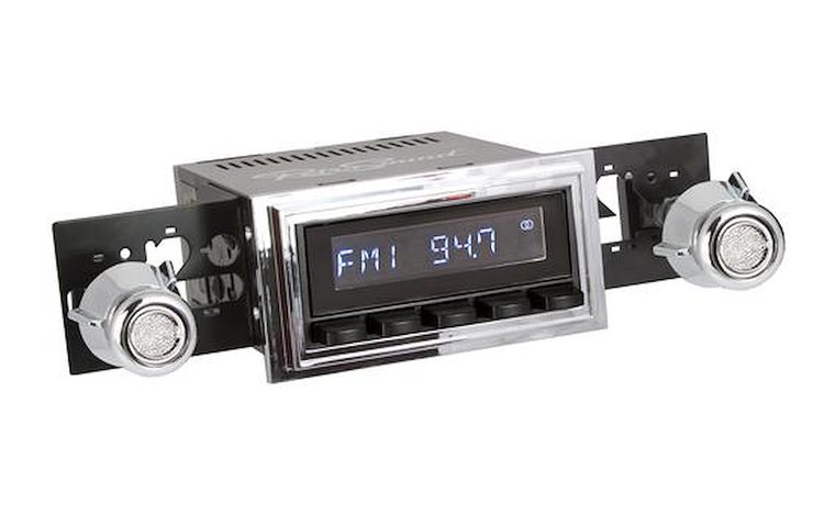 LAB-M1-126-05P-75P Motor 1B Radio w/Black Face, Installation Bezel & Knobs Kit