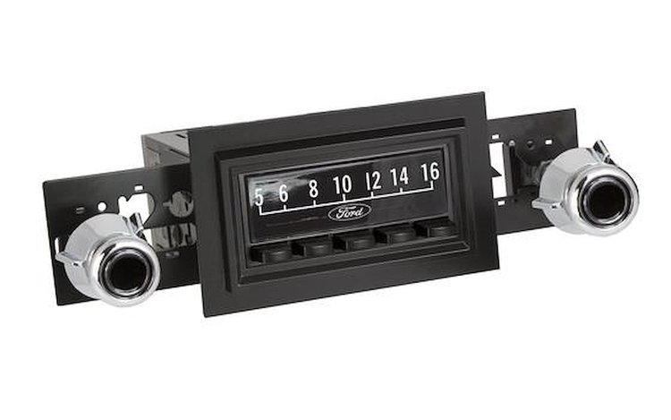 LAB-M1-221-55P-75P Motor 1B Radio w/Black Face, Installation Bezel & Knobs Kit