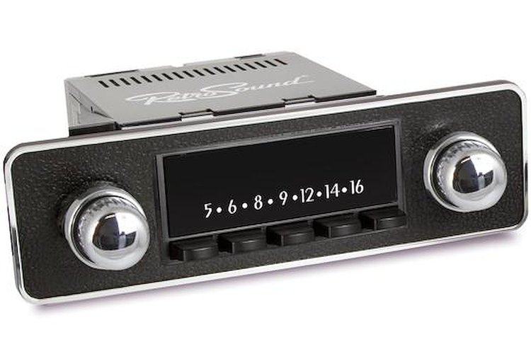 LAB-M1-402-06P-76P Motor 1B Radio w/Black Face, Installation Faceplate & Knobs Kit