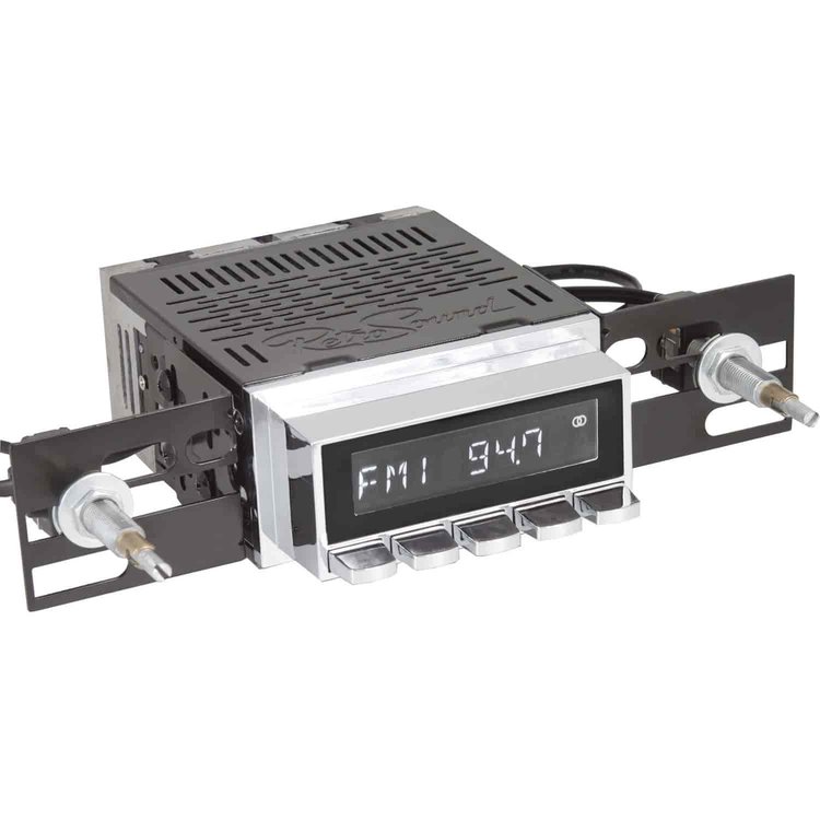 Laguna Radio with Chrome Face and Buttons AM/FM Radio w/InfiniMount brackets