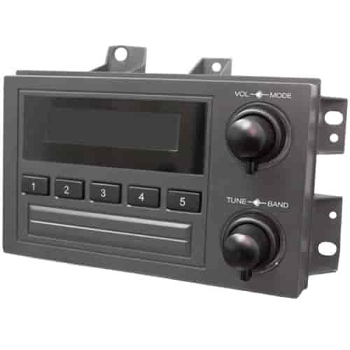 Santa Cruz Radio Replacement Display Dark Gray Face, Black Knobs and Buttons