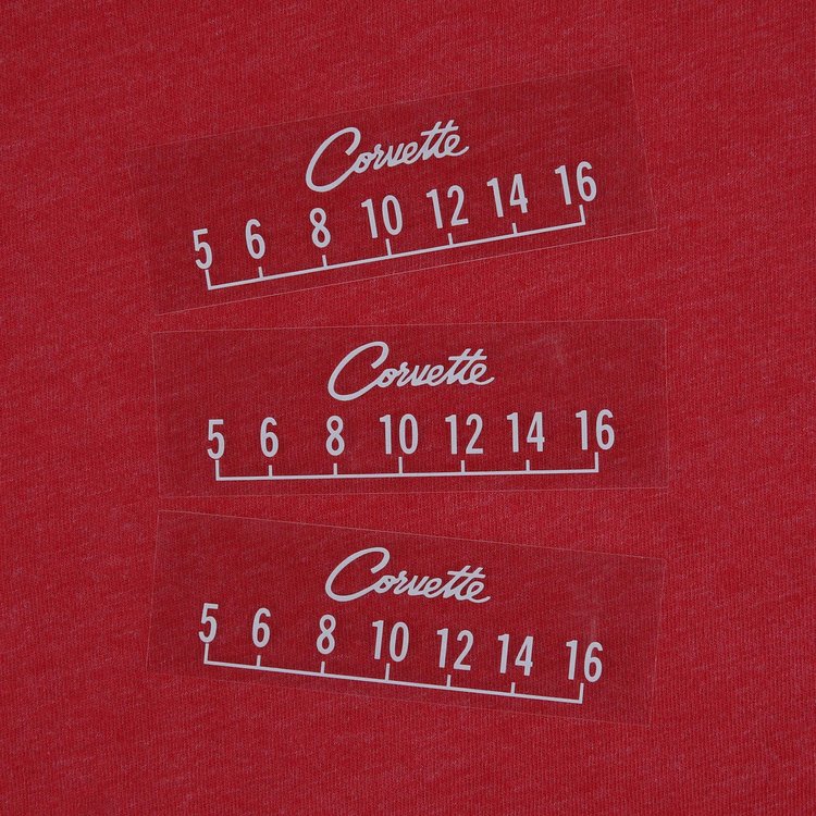 SCP18 Vintage Overlay Pack Corvette Logo (3-Pack)