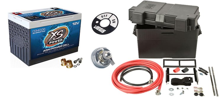 D3400RK D-Series 12V AGM Battery Install Kit [Reversed Terminals]