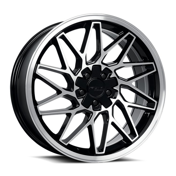 KR09 Wheel [Size: 18"x8"] Glossy Black Machine Face Finish KR09-188005GBF