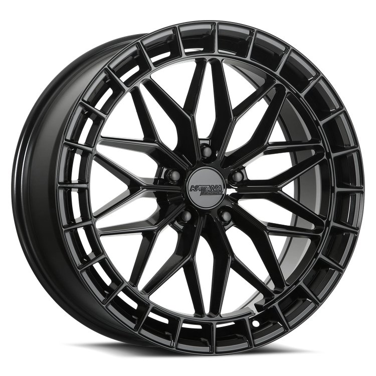 KR12 Wheel [Size: 17"x7.5"] Glossy Black Finish KR12-177558GB